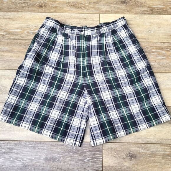 Talbots plaid lightweight shorts Vintage - Picture 1 of 10
